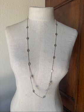 Anna Beck Oval Multi-Disc Sterling Silver 18k Gold Plated Necklace